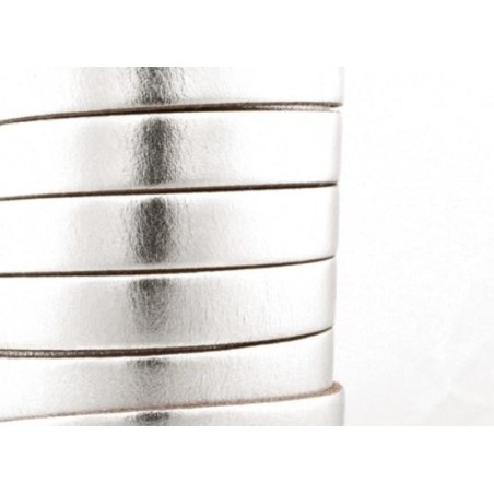 Gravação a Laser Cabedal Plano Italiano 10mm - Cores Metalizadas