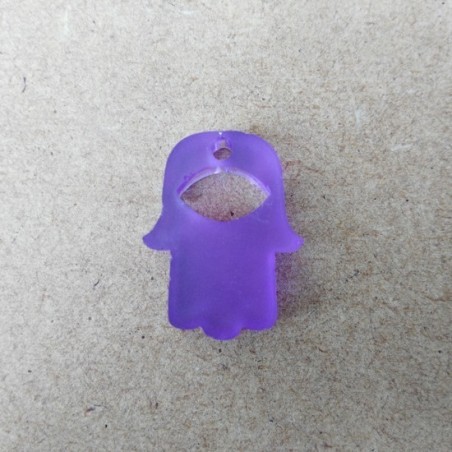 Pendente Acrílico "Mão Fátima" 20mm x 15mm