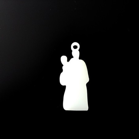 Pendente Acrílico Santo António 30mm x 13mm