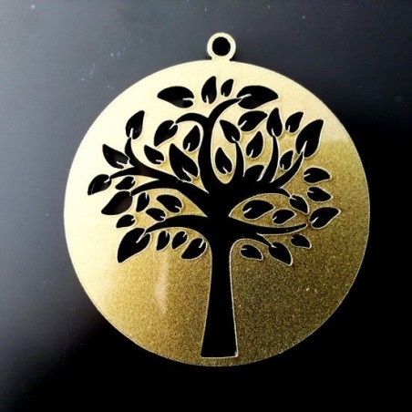 Pendente Acrílico Redondo Árvore da Vida 55mm