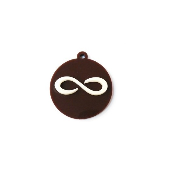 Pendente Acrílico Duplo "Infinito" Pendente Acrílico Duplo "Infinito"