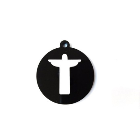 Pendente Acrílico Duplo "Cristo"