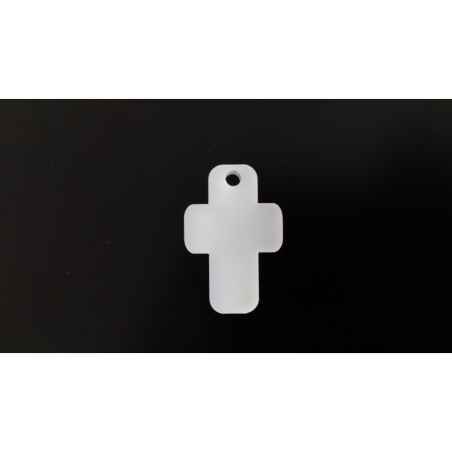 Pendente Acrílico "Cruz" 30mmx20mm