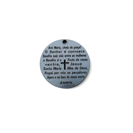 Pendente Acrílico "Avé Maria" 40mm