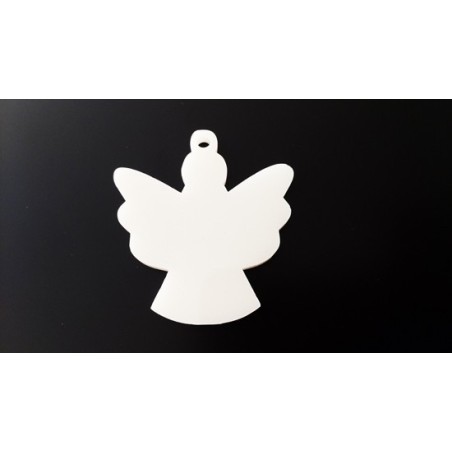 Pendente Acrílico "Anjo 3" 40mm x 37mm