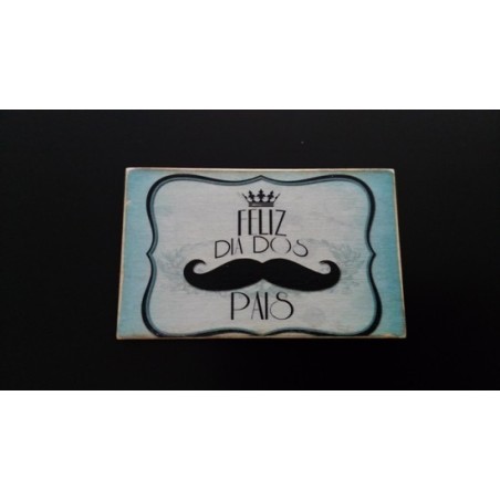 Iman Foto Impressão "Feliz Dia Dos Pais" Rectangular 8cm x 5cm