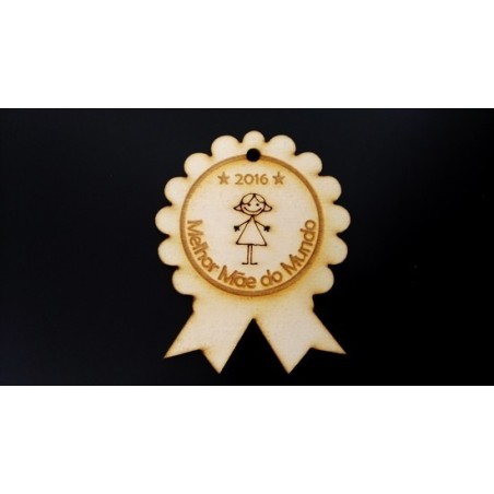 Pendente Choupo "Melhor Mãe 2017"
