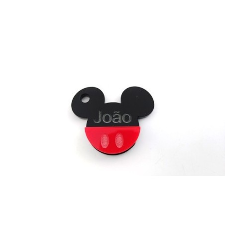 Pendente Acrílico "Mickey" 30mm x 25mm Personalizado