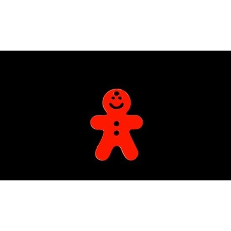 Pendente Acrílico "Gingerman" 25mmx18mm