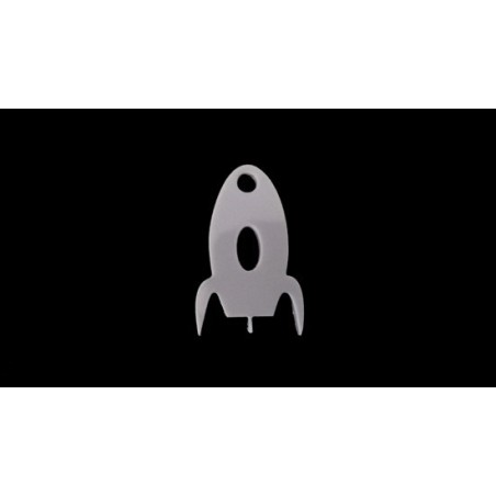 Pendente Acrílico "Foguetão" 24mmx15mm