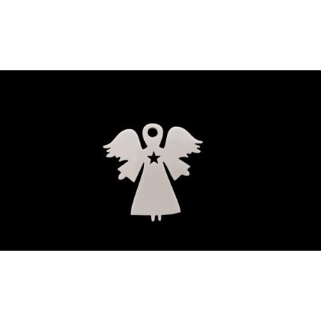 Pendente Acrílico "Anjo Estrela" 25mm