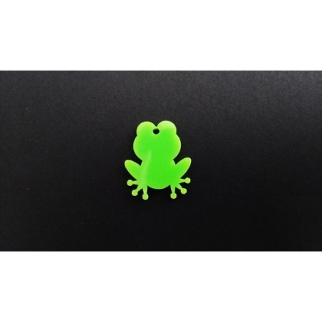 Pendente Acrílico "Sapo" 25mm x 21mm
