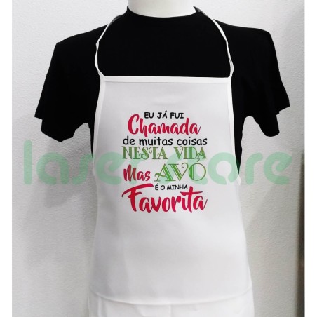 Avental "Avó Favorita" Branco