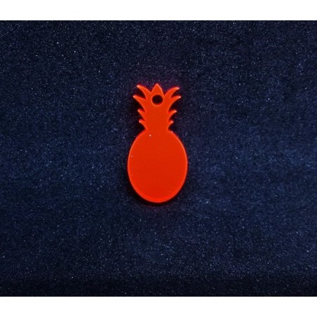 Pendente Acrílico "Ananás" 23mm x 11mm