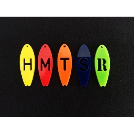 Pendente Acrílico Prancha "Inicial" Recortada