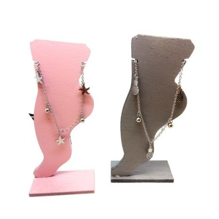 Expositor Pé Madeira Com Base