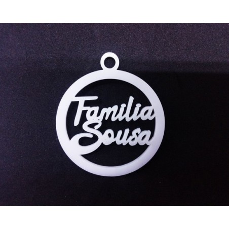 Bola de Natal em Acrílico "Família"