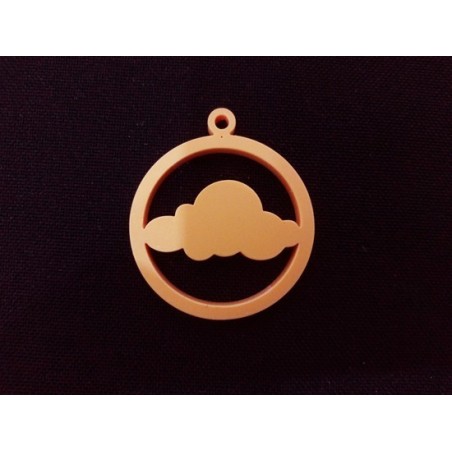 Pendente Acrílico Redondo "Nuvem" 30mm