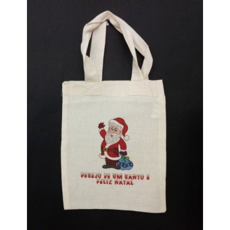 Saco Mini "Pai Natal 2" 24cmx18cm