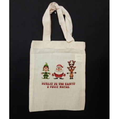 Saco Mini "Pai Natal 3" 24cmx18cm