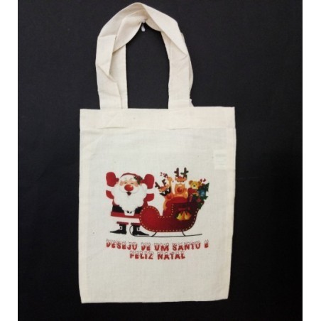 Saco Mini "Pai Natal 4" 24cmx18cm