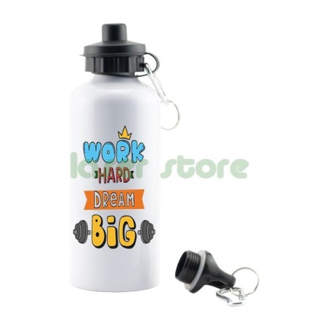 Garrafa de Aluminio "Hard Work"