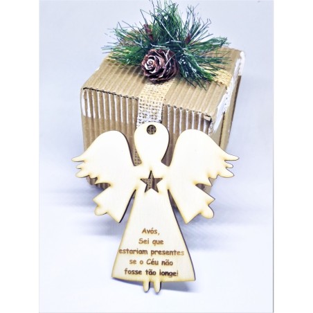 Pendente de Natal "Anjo saudade"