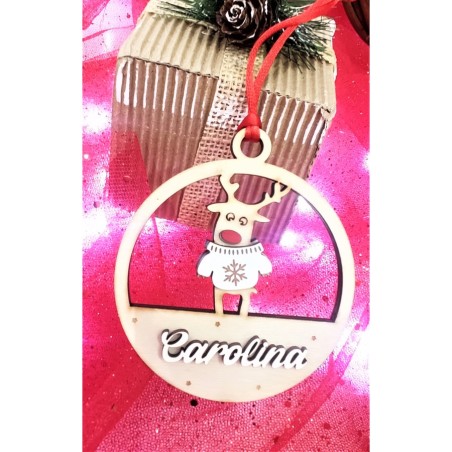 Bola de Natal "Rena Rodolfo"