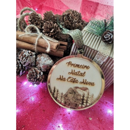 Bola de Natal "Primeiro Natal na Casa Nova"
