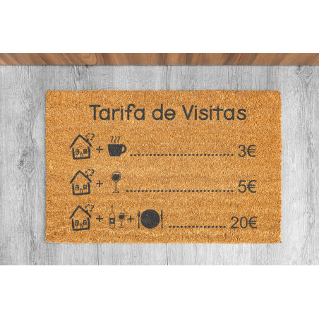 Tapete "Tarifa de Visitas"