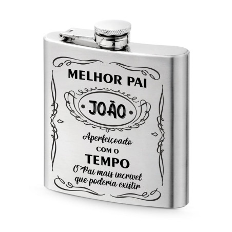 Garrafa de Bolso "Melhor Pai"
