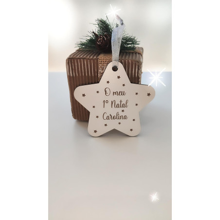 Estrela de Natal "O meu 1º Natal"