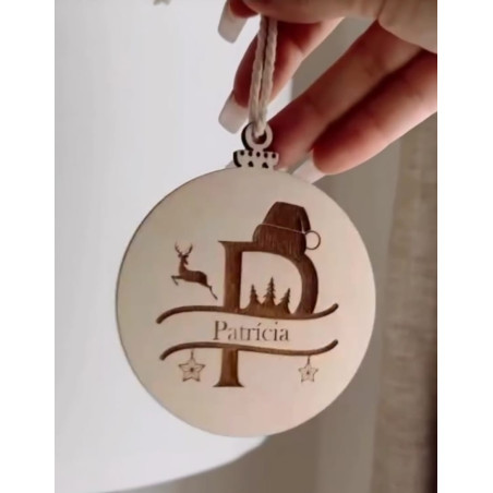 Bola de Natal Monograma Natalício