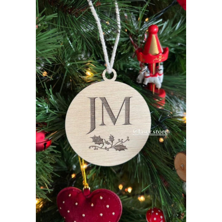 Bola de Natal com inicial