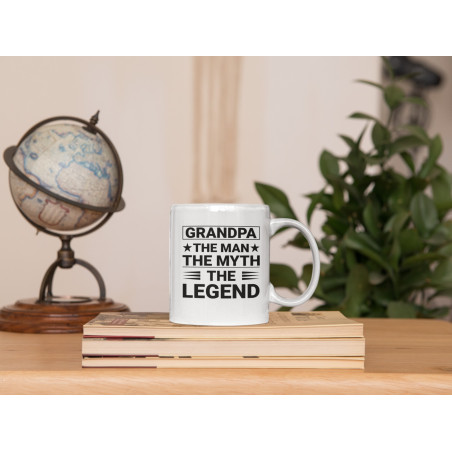 Caneca Grandpa the Man, the Mith, the Legend