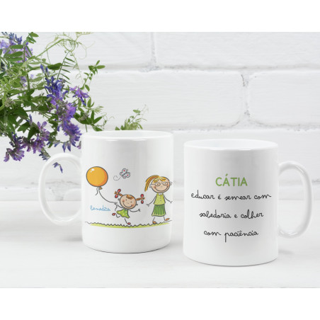 Caneca Educadora/Professora Educar é...