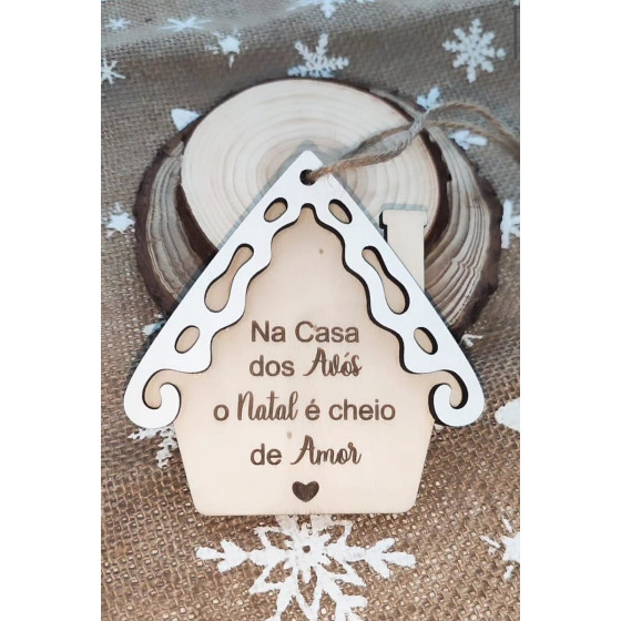 Pendente de Natal Casa dos...