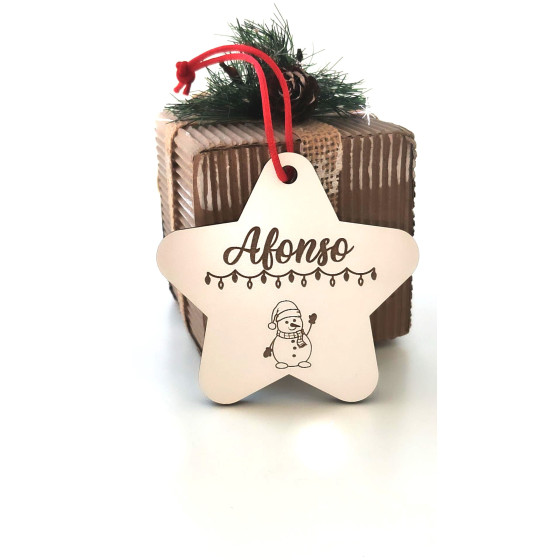 Estrela de Natal "Boneco de...