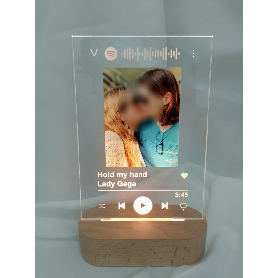 Candeeiro com Foto e código...