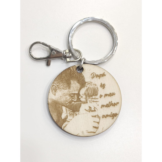 Porta-chaves com Fotogravação