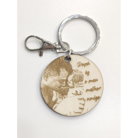 Porta-chaves com Fotogravação