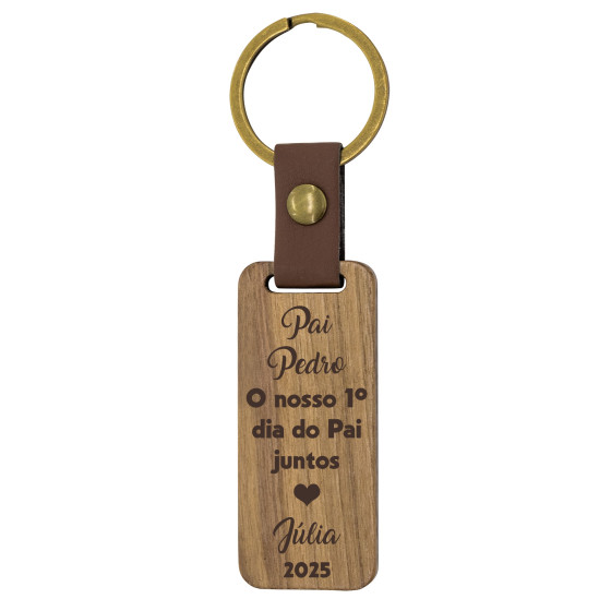 Porta-chaves em madeira Pai