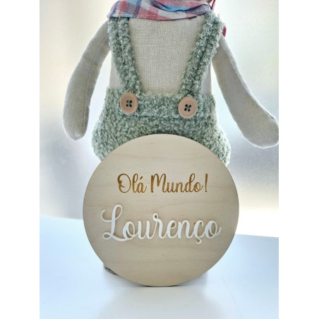 Milestone de Nascimento "Olá Mundo!"